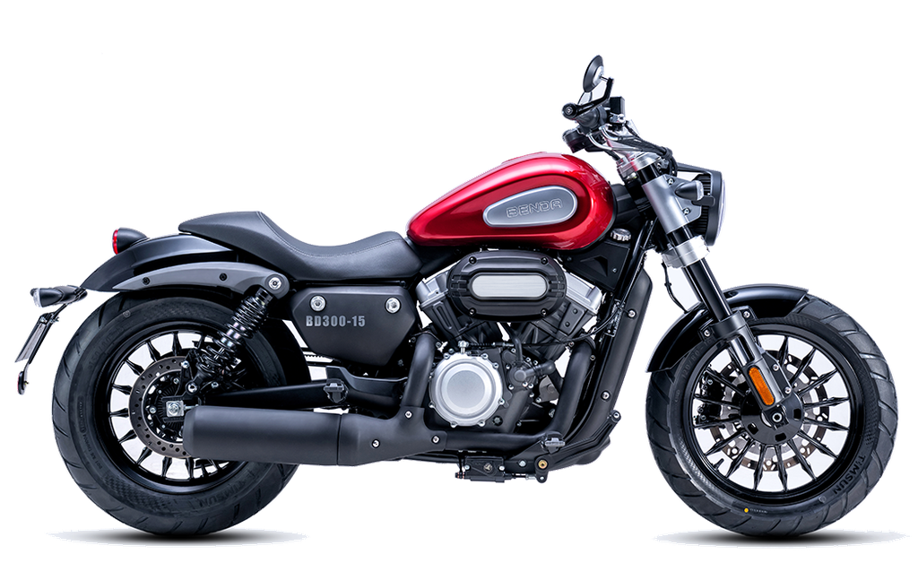 MotoBenda BD-300 8V ABS custom bobber Rossa Asti